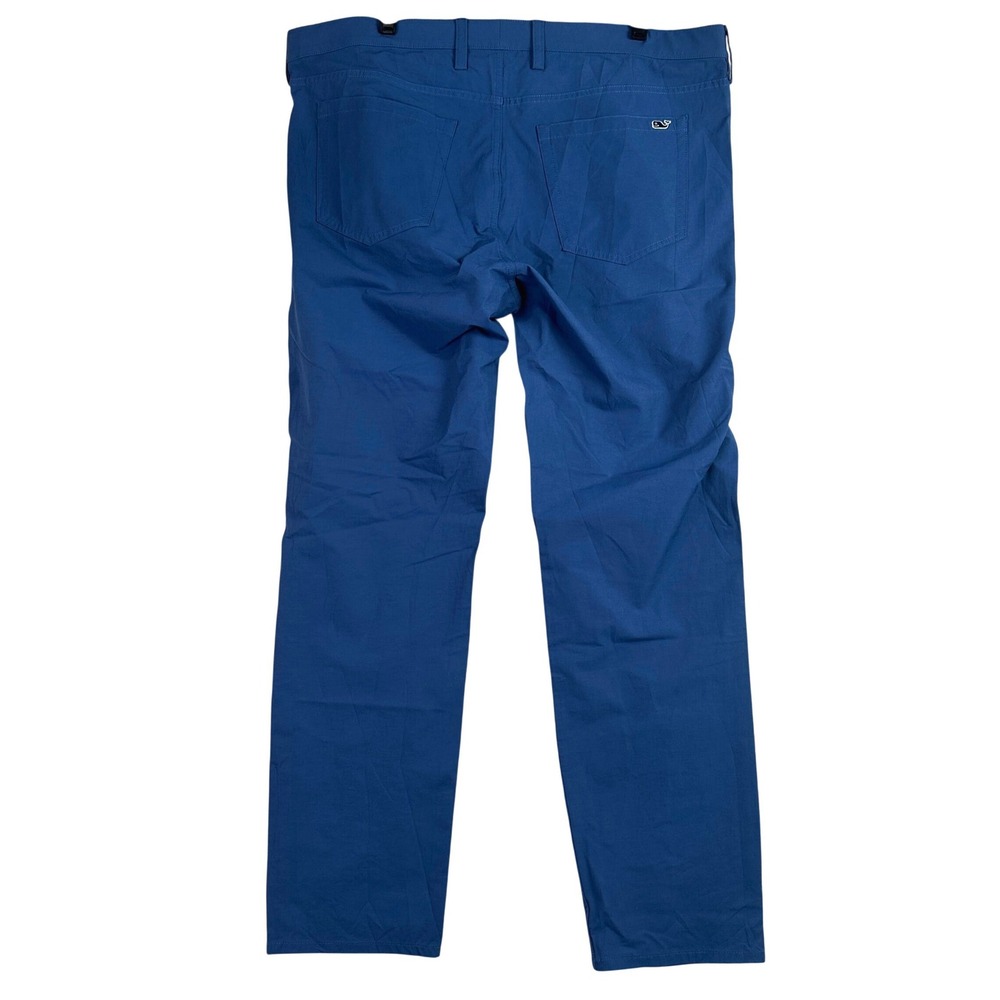 Vineyard Vines Performance On-The-Go Pants Mens 40x32 Blue Golf Chino Stretch - Picture 6 of 11